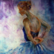 Ballet Dancer 47 - Gallery of Dance Paintings by Woking Surrey Artist Sera Knight