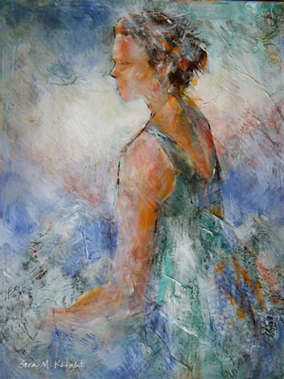 Beautiful Ballerina - Ballet Dancer 49 - Gallery of Dancing Paintings by Woking Surrey Artist Sera Knight