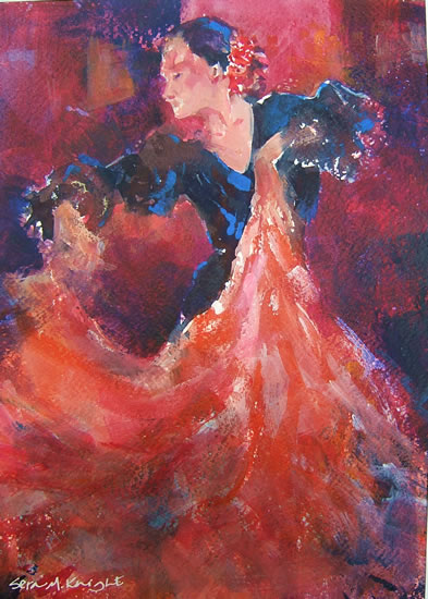  Dancer 63 - Gallery of Dancing Paintings by Woking Surrey Artist Sera Knight