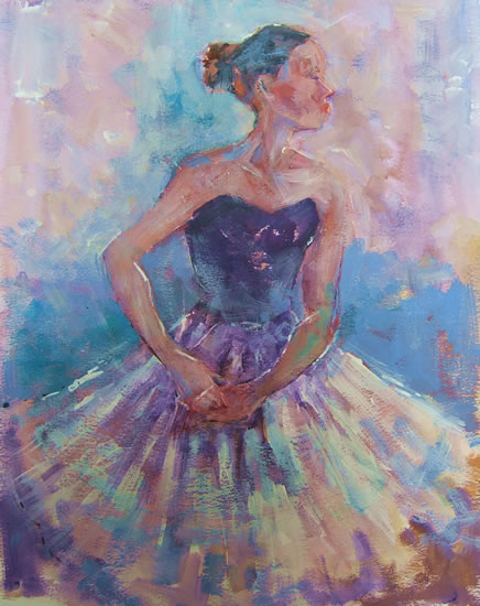 Ballet Dancer 68 - Gallery of Dancing Paintings by Woking Surrey Artist Sera Knight