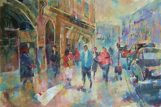 Traffic Painting by Horsell Woking Surrey Artist Sera Knight
