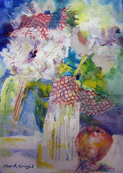 Flowers - Painting by Woking Surrey Artist Sera Knight