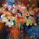 Woking Art Gallery - Flowers & Jug - Painting by Horsell Woking Surrey Artist Sera Knight
