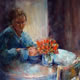 Woking Art Gallery - Tea Time Gallery - Painting by Horsell Woking Surrey Artist Sera Knight