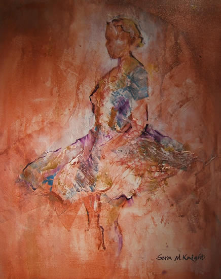 Ballet Dancer 39 - Gallery of Dance Paintings by Woking Surrey Artist Sera Knight