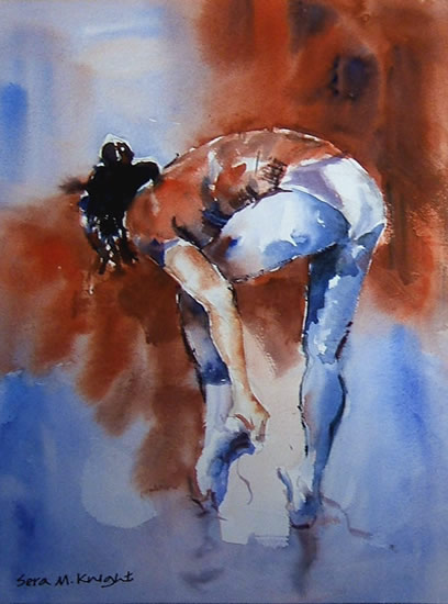 Before The Dance Performance - Ballet Dancer - Ballet & Dance Collection of Art by Horsell Woking Surrey Artist Sera Knight