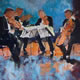 Woking Art Gallery - Classical Music Collection - Classical String Quartet - Painting by Horsell Woking Surrey Artist Sera Knight