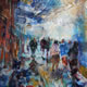 Woking Art Gallery - Street Scene 71 - Painting by Horsell Woking Surrey Artist Sera Knight