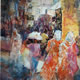 Woking Art Gallery - Turkish Street Scene - Painting by Horsell Woking Surrey Artist Sera Knight