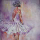Stage Lights 2 - Ballet & Dance Gallery of Art - Paintings by Surrey Artist Sera Knight - Horsell, Woking Surrey England