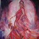 Flamenco Dancer - Ballet & Dance Gallery of Art - Paintings by Surrey Artist Sera Knight - Horsell, Woking Surrey England