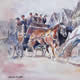 Stagecoach & Horses Painting